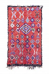 Marokkolainen Kilim matto Boucherouite 235 x 135 cm