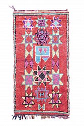 Marokkolainen Kilim matto Boucherouite 280 x 150 cm