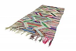 Marokkolainen Kilim matto Boucherouite 145 x 295 cm