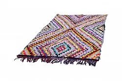 Marokkolainen Kilim matto Boucherouite 225 x 140 cm