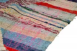 Marokkolainen Kilim matto Boucherouite 145 x 295 cm
