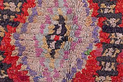 Marokkolainen Kilim matto Boucherouite 250 x 130 cm