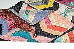 Marokkolainen Kilim matto Boucherouite 130 x 290 cm