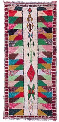 Marokkolainen Kilim matto Boucherouite 245 x 110 cm