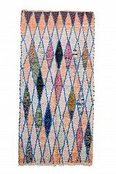 Marokkolainen Kilim matto Boucherouite 245 x 120 cm