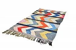 Marokkolainen Kilim matto Boucherouite 135 x 250 cm