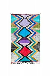 Marokkolainen Kilim matto Boucherouite 140 x 235 cm
