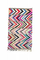 Marokkolainen Kilim matto Boucherouite 165 x 270 cm