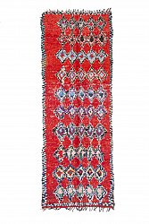 Marokkolainen Kilim matto Boucherouite 295 x 110 cm