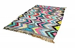 Marokkolainen Kilim matto Boucherouite 145 x 270 cm