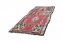 Marokkolainen Kilim matto Boucherouite 240 x 105 cm