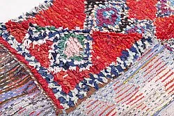 Marokkolainen Kilim matto Boucherouite 295 x 110 cm