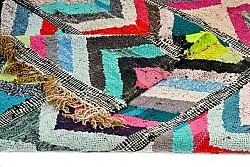 Marokkolainen Kilim matto Boucherouite 145 x 270 cm