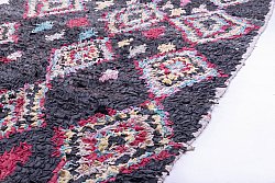 Marokkolainen Kilim matto Boucherouite 250 x 125 cm