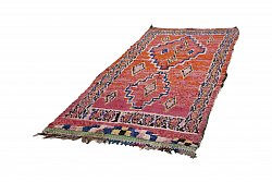 Marokkolainen Kilim matto Boucherouite 275 x 130 cm