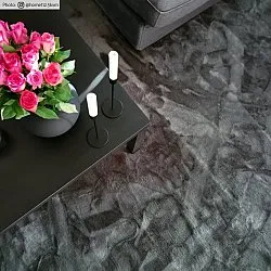 Pyöreä matot - Aranga Super Soft Fur (antrasiitti)