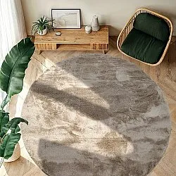 Pyöreä matot - Aranga Super Soft Fur (ruskea)