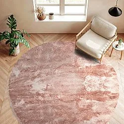 Pyöreä matot - Aranga Super Soft Fur (vaaleanpunainen)