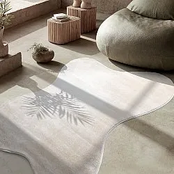 Epäsymmetrinen Aaltokuvioinen Ryijymatto - Aranga Super Soft Fur (beige)