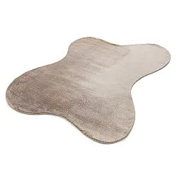 Epäsymmetrinen Aaltokuvioinen Ryijymatto - Aranga Super Soft Fur (ruskea)