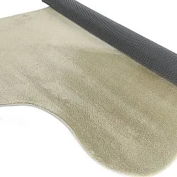 Epäsymmetrinen Aaltokuvioinen Ryijymatto - Aranga Super Soft Fur (vaaleanvihreä)