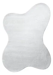 Epäsymmetrinen Aaltokuvioinen Ryijymatto - Aranga Super Soft Fur (valkoinen)