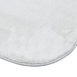 Epäsymmetrinen Aaltokuvioinen Ryijymatto - Aranga Super Soft Fur (valkoinen)