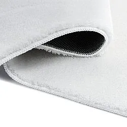 Epäsymmetrinen Aaltokuvioinen Ryijymatto - Aranga Super Soft Fur (valkoinen)