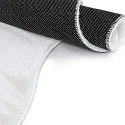 Epäsymmetrinen Aaltokuvioinen Ryijymatto - Aranga Super Soft Fur (valkoinen)