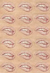 Wilton-matto - Avery (beige/vaaleanpunainen)