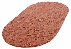 Ovaali kylpyhuonematto - Bevin (terrakotta)