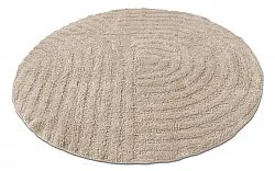 Pyöreä kylpyhuonematto - Embla (beige)
