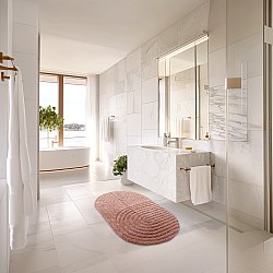 Ovaali kylpyhuonematto - Embla (vaaleanpunainen)