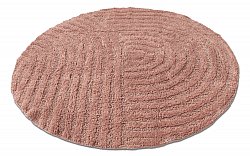 Pyöreä kylpyhuonematto - Embla (vaaleanpunainen)