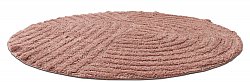 Pyöreä kylpyhuonematto - Embla (vaaleanpunainen)