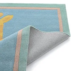 Lastenmatto - Giraffe Hand Tufted Wool Premium (vaaleansininen/multi)