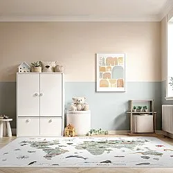 Lastenmatto - Kids World Map (vihreä)