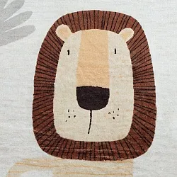 Lastenmatto - Lion Friends (beige)