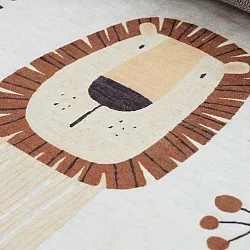 Lastenmatto - Lion Friends (beige)