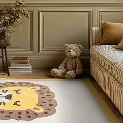 Lastenmatto - Lion Hand Tufted Wool Premium (beige/multi)
