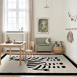 Lastenmatto - Zebra Hand Tufted Wool Premium (beige/musta)