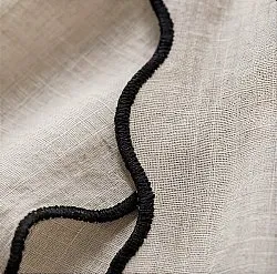 Verhot 2 kpl - Puuvillaverho Yrsa (vaalea beige)