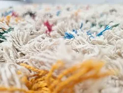 Ryijymatot - Litton Natural Cotton Shaggy (beige/multi)