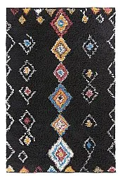 Ryijymatot - Marden Natural Cotton Shaggy (musta/multi)