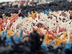 Ryijymatot - Marden Natural Cotton Shaggy (musta/multi)