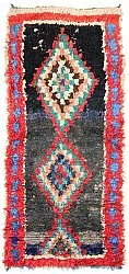 Marokkolainen Kilim matto Boucherouite 245 x 110 cm