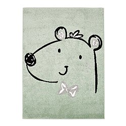 Matto lastenhuoneeseen LASTENMATTO pojan tyttö eläin Bubble Bear vihreä karhu