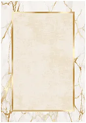 Wilton-matto - Cerasia (beige/valkoinen/kulta)
