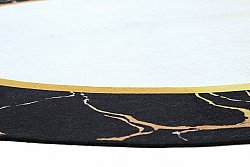Pyöreät matot - Cerasia (musta/valkoinen/kulta)