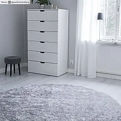 Pyöreä matot - Cosy (hopea)